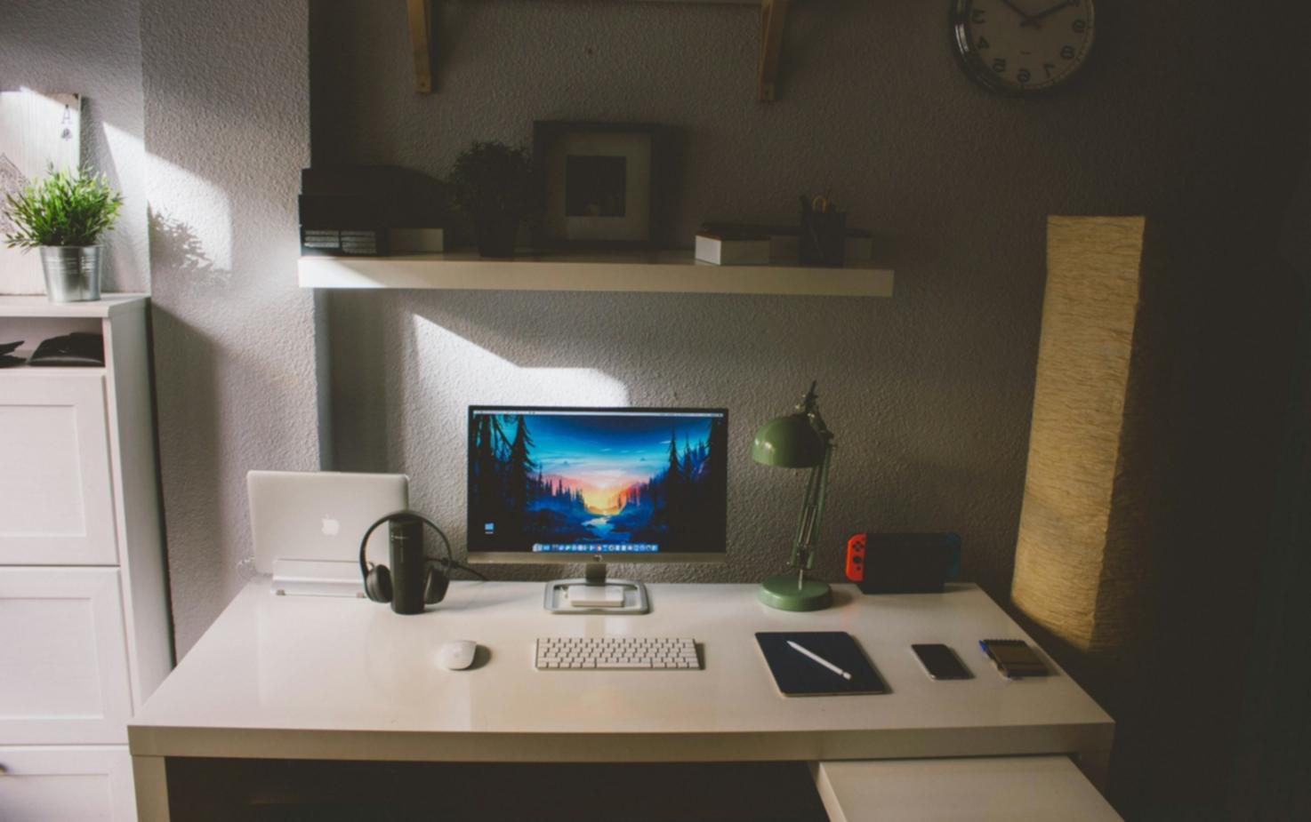 Modern logistics warehouse with blockchain tracking systems